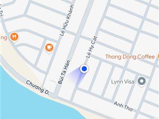 Bán lô biệt thự lê hy cát  200m2, sát sông, nam việt á