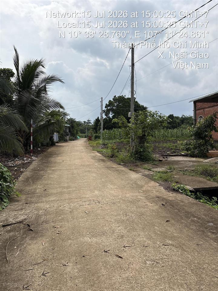 1000m2 đất xã bình ba, châu đức cũ có 23.5m mặt tiền đường bê tông