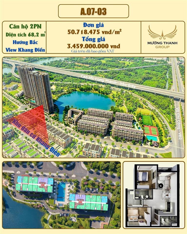 Bán căn hộ mường thanh phú hữu mã căn a.0703 view nội khu khang điền chênh hợp lý