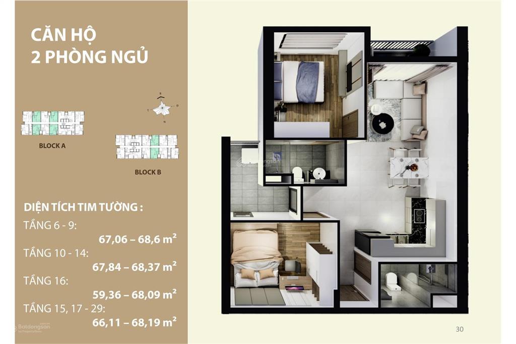 Bán căn hộ mường thanh phú hữu mã căn a.0703 view nội khu khang điền chênh hợp lý