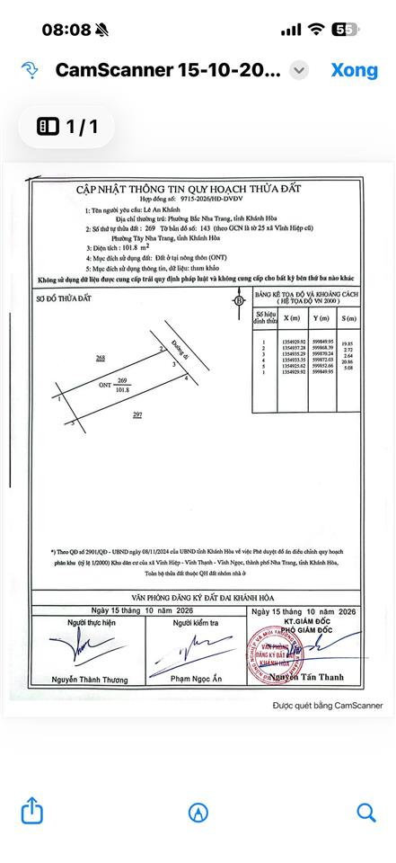 Bán đất vew sông quán trường vĩnh hiệp