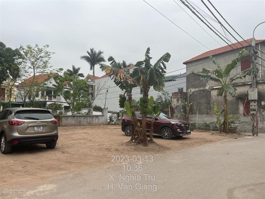 Bán mảnh đất 2 mặt tiền thôn đại tài, xã nghĩa trụ giáp vinhomes ocean park 3