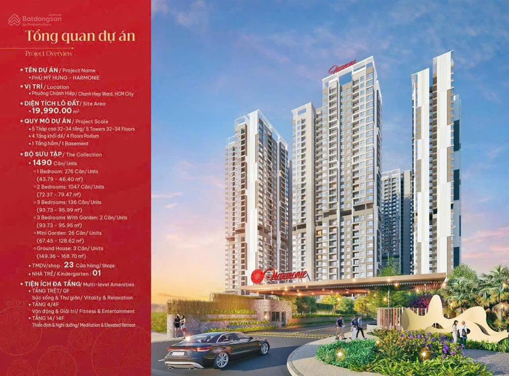 Bán căn hộ harmonie phú mỹ hưng giá 2.1 tỷ. thanh toán 20% đến khi nhận nhà. chiết khấu lên đến 6%