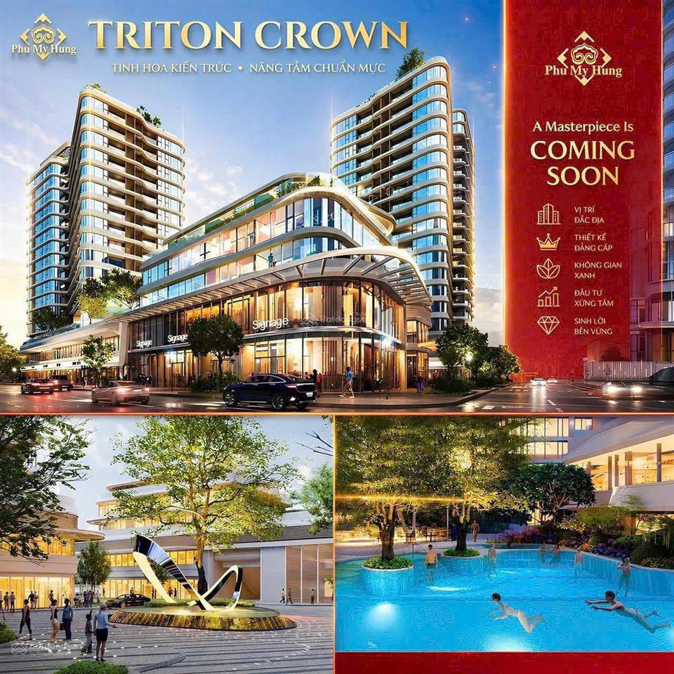 Căn hộ triton crown phú mỹ hưng, 2pn 78m2 thanh toán chỉ 20% mua trực tiếp từ cđt.  0931 892 ***