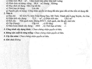 Ngân hàng phát mại căn nhà cấp 4 hẻm trần hưng đạo giá tốt (ms dương  cán bộ quản lý hồ sơ)