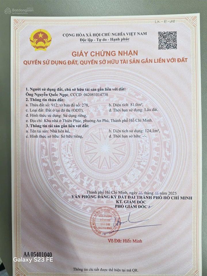 Chính chủ bán căn e26 cát tường j  home, 3.9 tỷ, 81m2, sổ vừa mới cập, nhà hoàn thiện, vào ở ngay