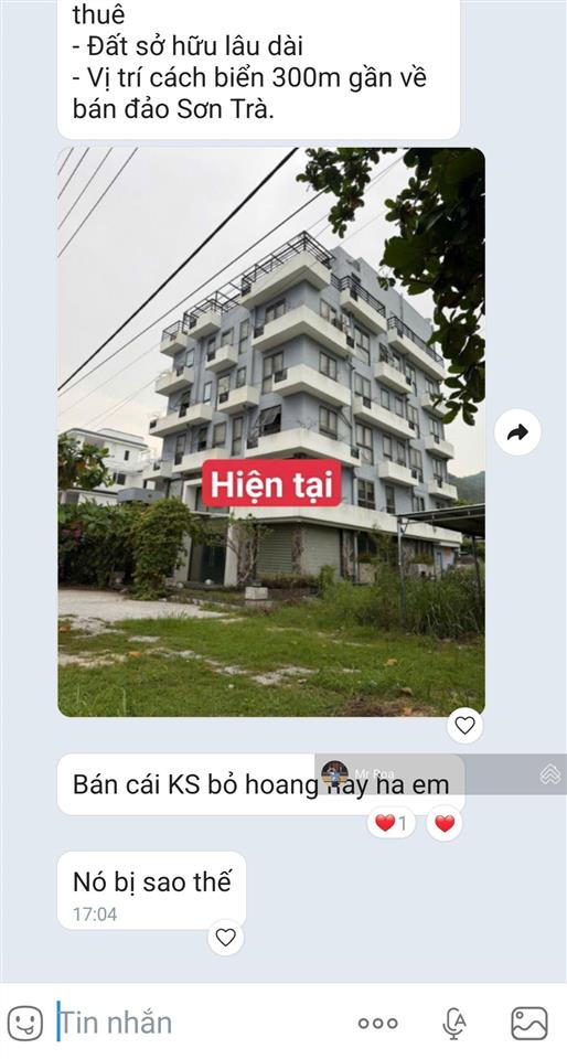 Chủ cần bán tòa nhà 5.5 tầng  36 phòng, diện tích đất 300m2, gần biển, mà giá chỉ bằng tiền đất
