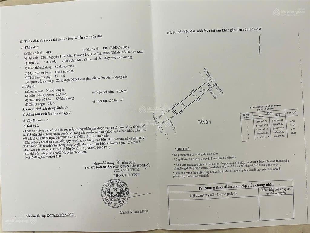 Bán 2 dãy phòng trọ thu nhập cao ngang 9m x 26m hẻm 7m xe hơi sát ga metro số 2 tây thạnh