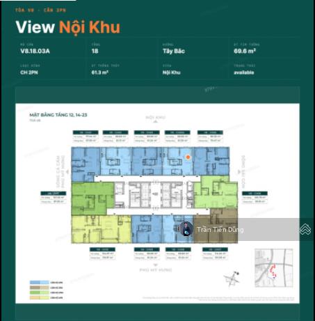 Căn hộ 2 pn v8.18.03a sunshine sky city | 75tr/m2. giá rẻ khu vực