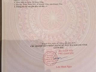 Bán lô đất khánh phú, khánh vĩnh sát hl62