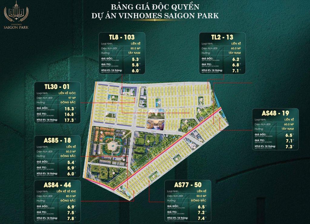 SĂN CĂN ĐẸP – CHỐT GIÁ TỐT | NHÀ PHỐ VINHOMES SAIGON PARK TỪ 3TỶ5!