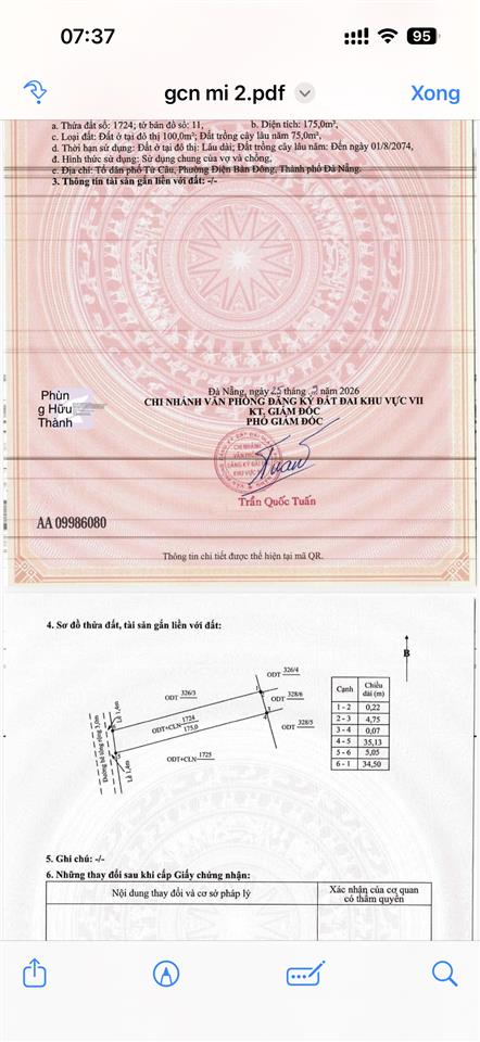 Cặp tứ ngân 1  sát làng đại học đà nẵng