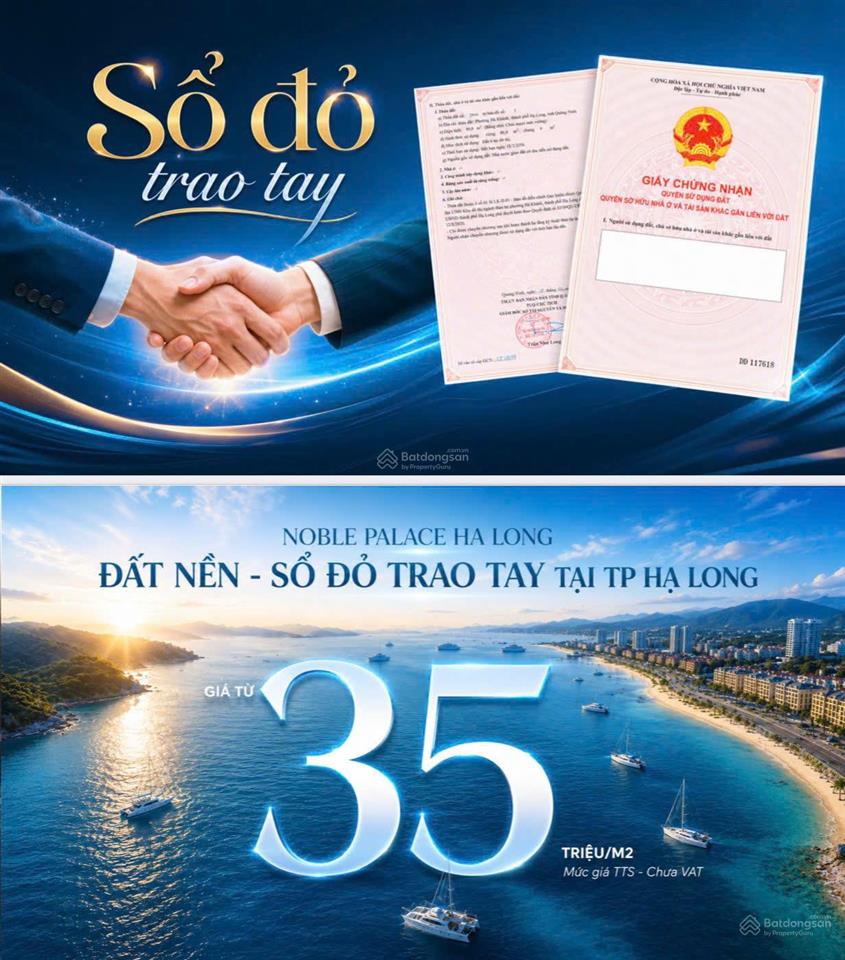 Bán đất noble palace hạ long giá tốt, 90m2 mặt tiền 5m, gần vincom hòn gai, giá 3 tỷ 2, sẵn sổ đỏ
