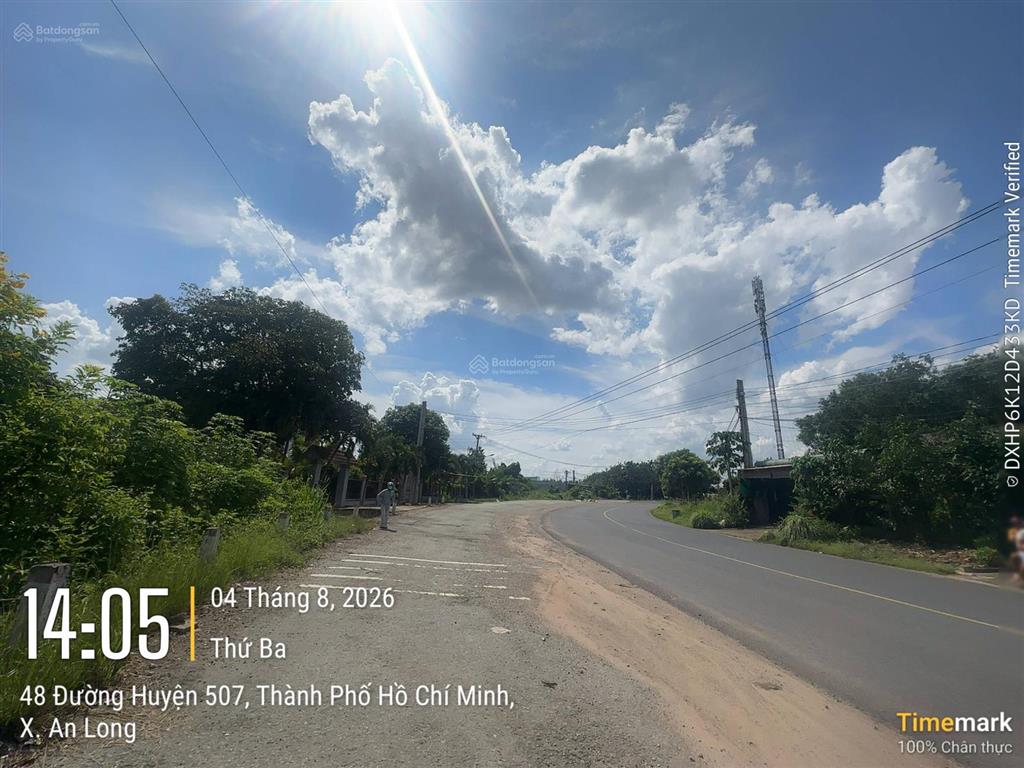 Bán đất mt kinh doanh ngay dh507 tphcm  594,9m2 có 100m2 thổ cư  đúng giá 790tr shr