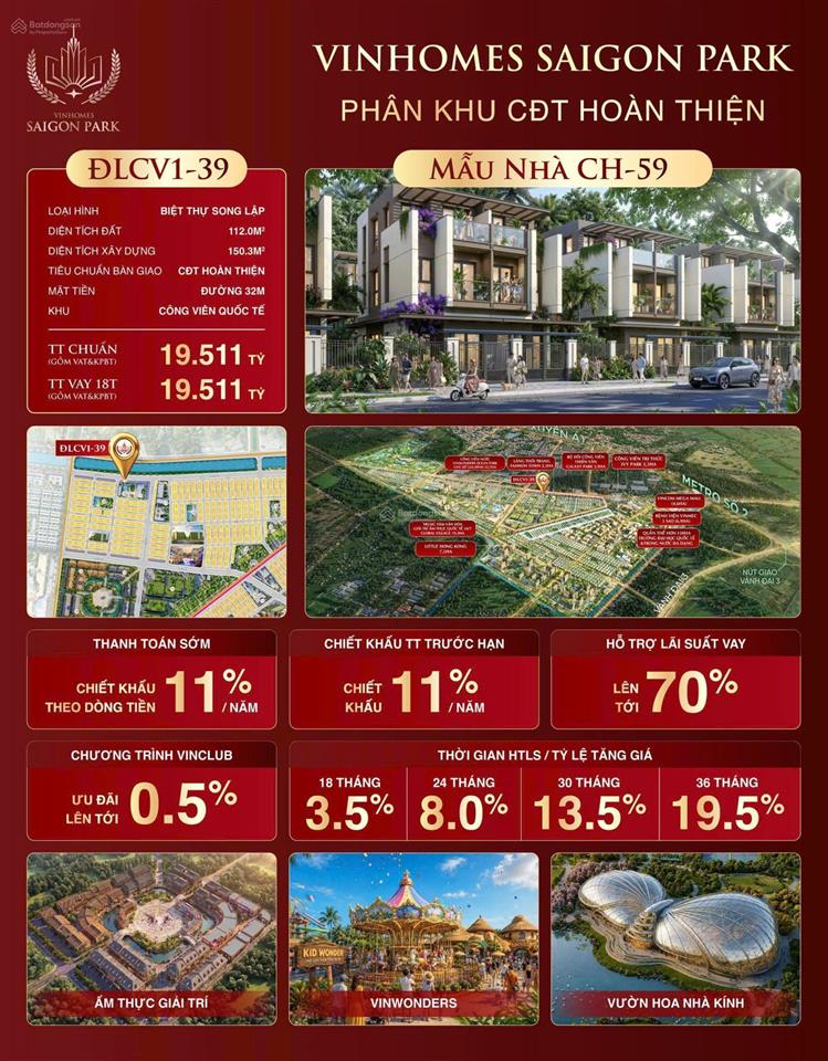 Vinhomes sài gòn park nhà phố giá chỉ 6 tỷ diện tích 60m2,  0355 678 *** em tâm