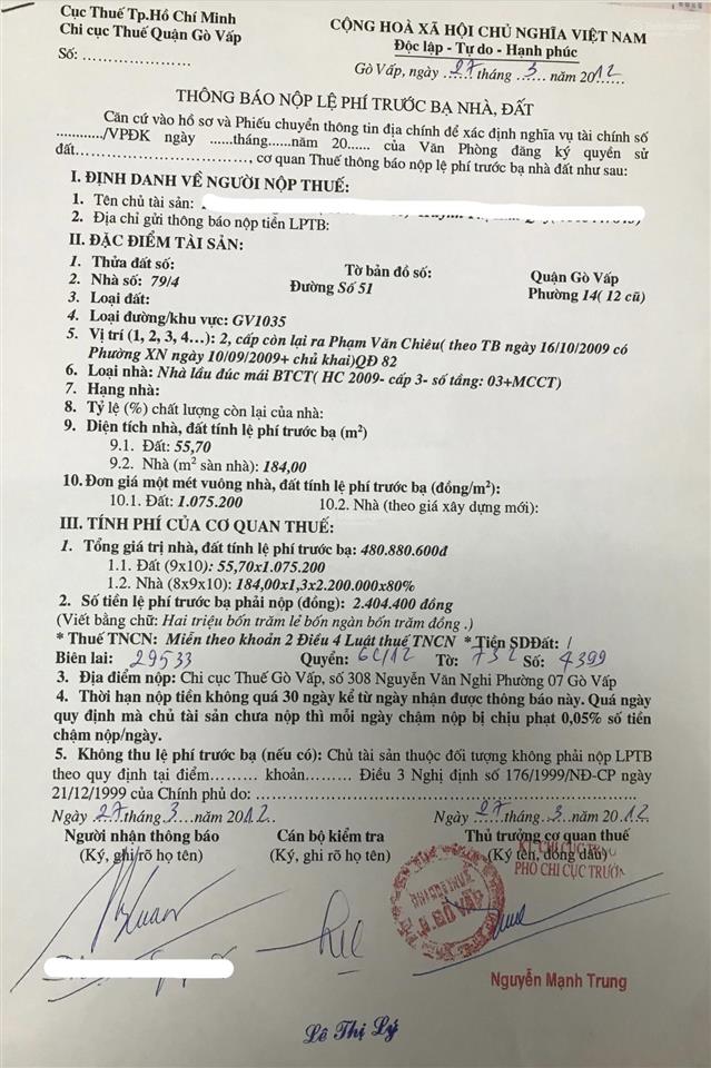 Bán nhà riêng hẻm nhựa 4,5m. 79/5 đường 51, p an hội tây, hcm