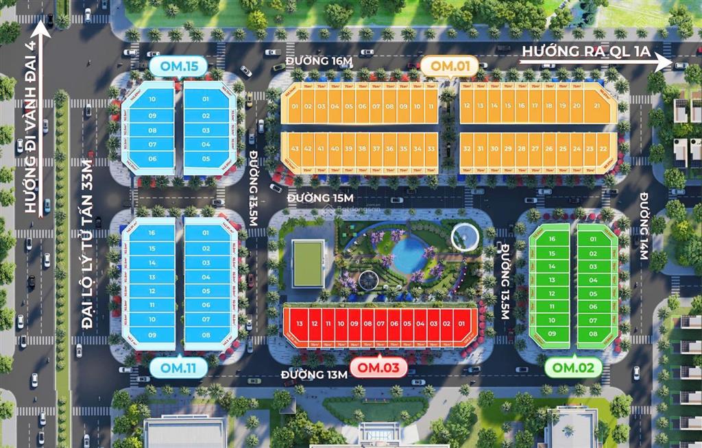 Him lam boulevard (him lam 2)  75m2 x 5t  căn mặt công viên  giá tốt 13,5 tỷ
