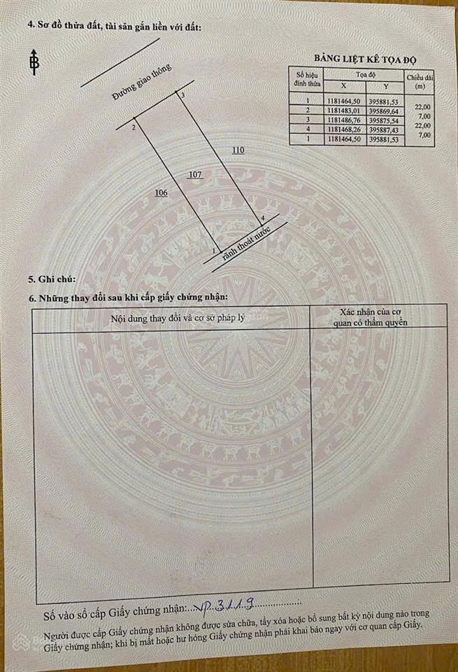 Cần bán tđc  phước khánh sát công viên shr  xây dựng tự do