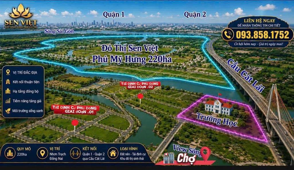 Cần bán tái định cư phú đông xã đại phước tp đn weu sông shr  xây dựng tự do