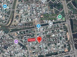 Tđc hoà liên 5, lô sạch đẹp kẹp lối thoát hiểm, gần nguyễn tất thành, cách trường học 100m