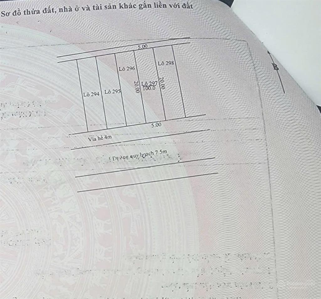 Cần bán lô sạch đẹp đường 7m5 hoàng phê, hoà khánh mới, giá rẻ hơn ttrường 300tr cần tiền bán nhanh