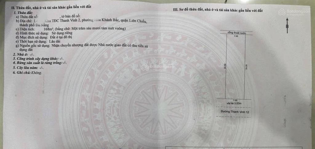 Cần tiền giảm giá mạnh bán nhanh lô mt thanh vinh 12, giá rẻ hơn đất kiệt