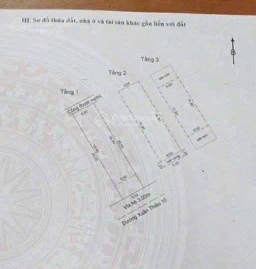 Nhà 3 mê mt đường 5m5 xuân thiều, cách biển 100m, giá 5 tỷ x