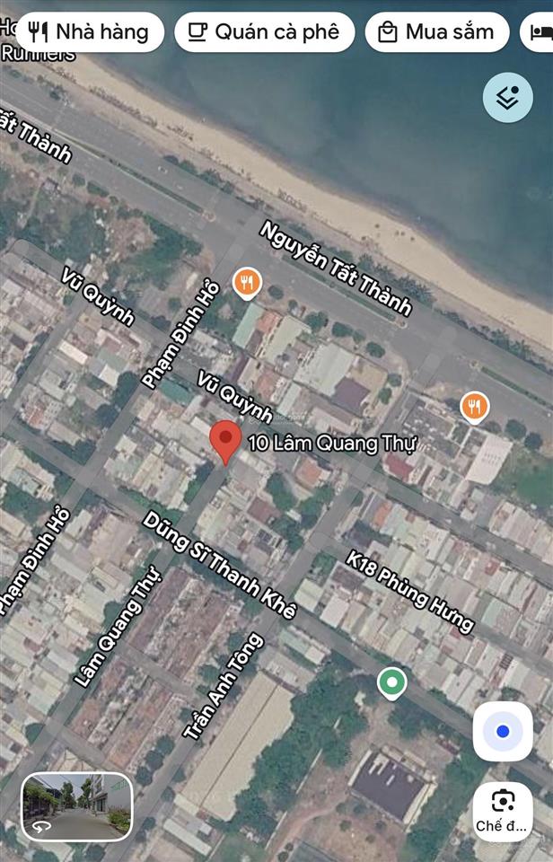 Mt đường 5m5 lâm quang thự, thanh khê, sát vũ quỳnh, cách biển 100m, giá 5 tỷ x