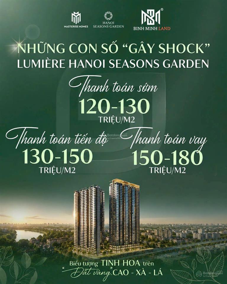 Hot nhất nguyễn trãi mở bán quỹ căn đẹp masterise cao xà lá giá từ 120tr/m², hỗ trợ vay 70%