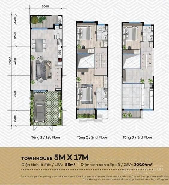 Bán liền kề đẹp tại the standard bình dương, 3 tỷ, 85m2, nhiều tiện ích tốt