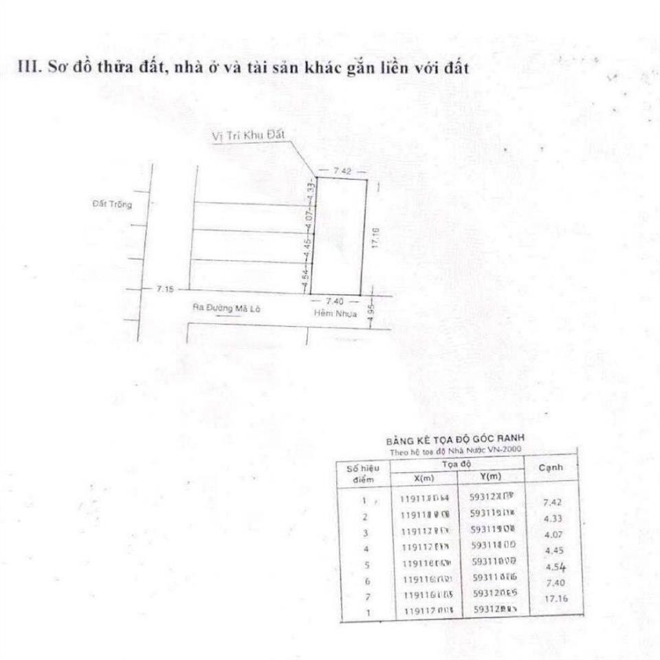 Chủ ngộp giảm 1 tỷ, 128m2 ngang 7.5x17.2m hẻm nhựa có lề mã lò, lê văn quới