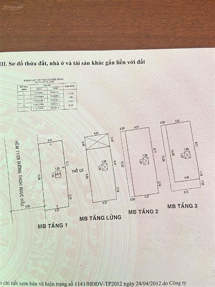 Ngang 12m khu nhà ở cao cấp 11 thoại ngọc hầu 5 tầng 6pn chỉ 8.69 tỷ