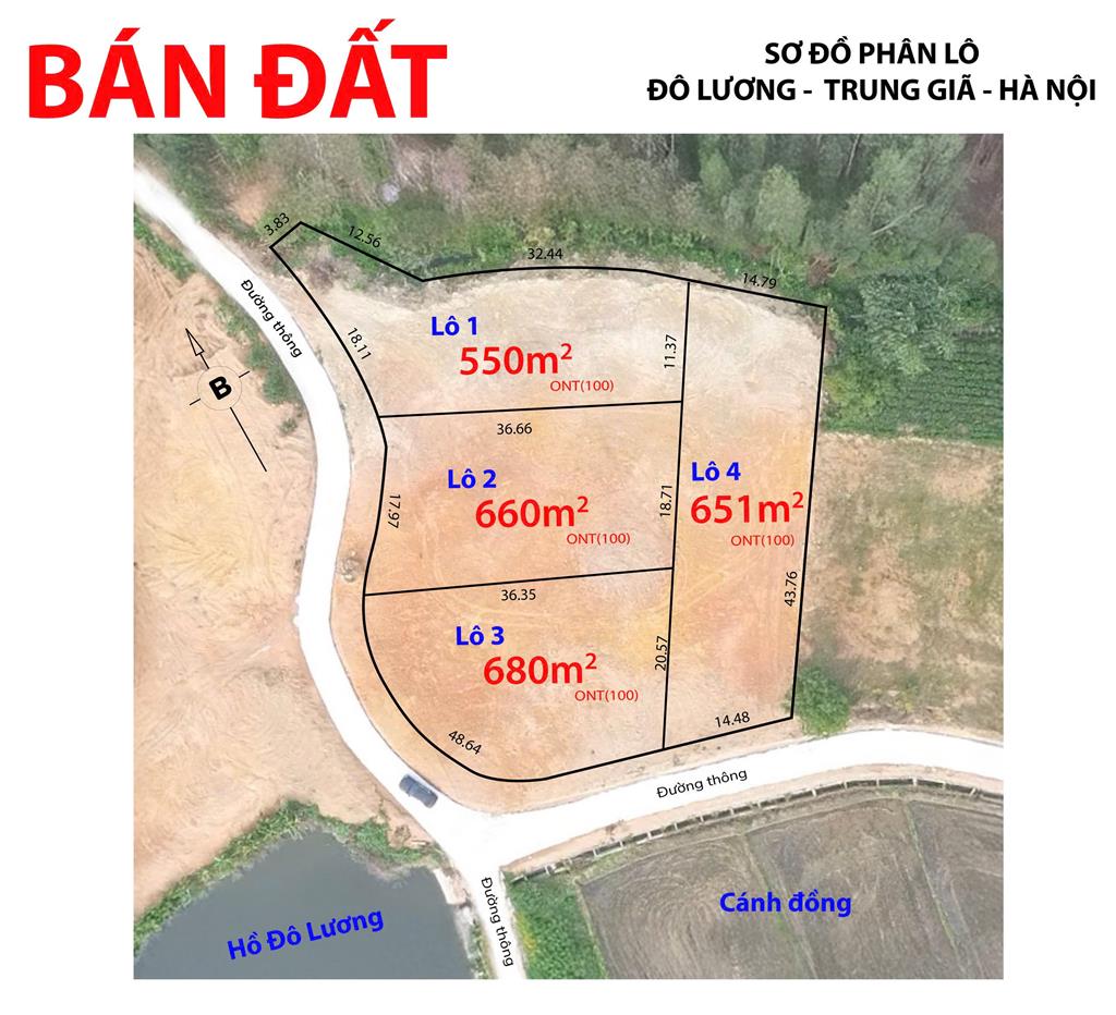 CHÍNH CHỦ BÁN GẤP 2.541M² ĐẤT VIEW HỒ TUYỆT ĐẸP TẠI XÃ TRUNG GIÃ, HUYỆN SÓC SƠN, HÀ NỘI –