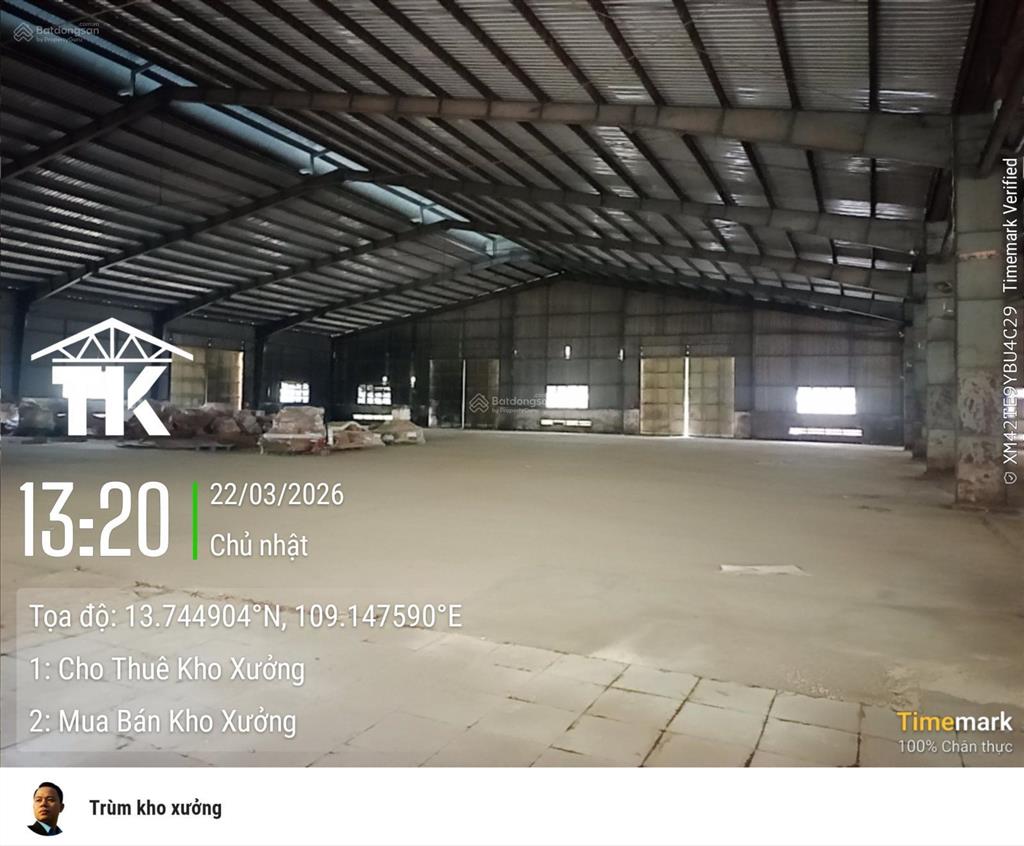 4000m2 nhà kho ngoài khu công nghiệp phú tài