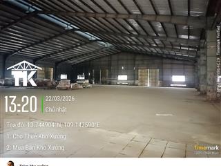 4000m2 nhà kho ngoài khu công nghiệp phú tài