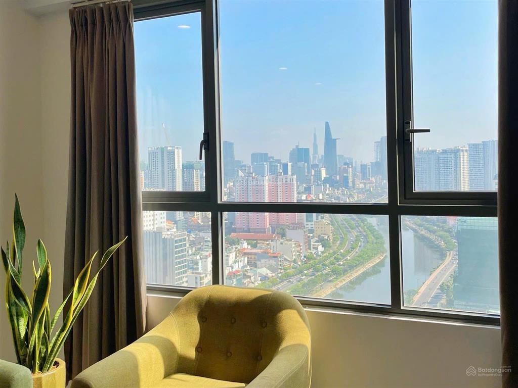 Cho thuê the gold view quận 4 1pn 56m2 ban công đông bắc, giá tốt nhất tháp a3