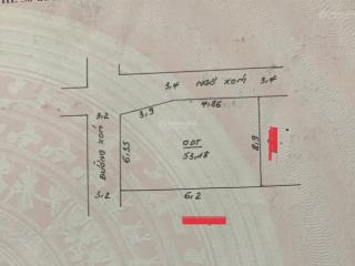Cc cần bán đất lô góc dt 53m2, mt 8,9m view hồ, gần svđ chương mỹ, tt hành chính phường