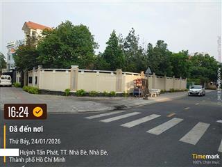 Đất 22/25 x 28 (624m2) góc 2 mt đường nhựa + lề (1919 huỳnh tấn phát  nhà bè  tphcm