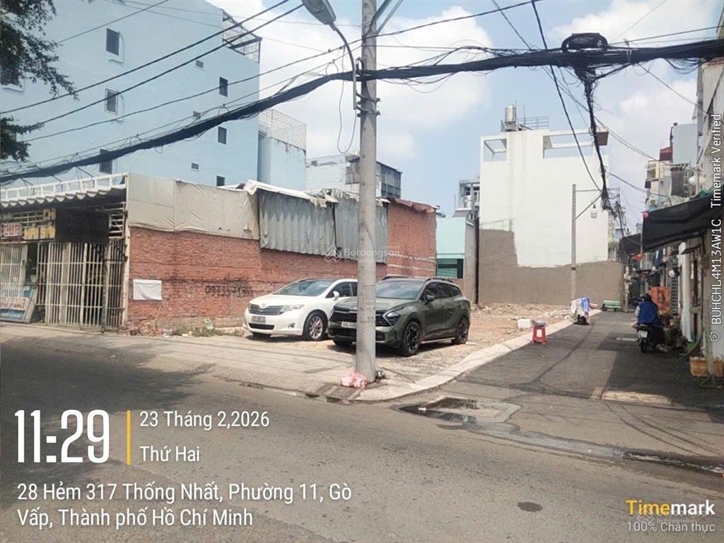Bán đất xây chdv 5.4 x 10m (317/ thống nhất p. 16 gò vấp)