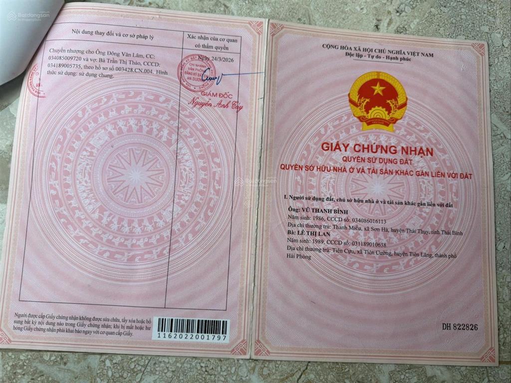 Bán nhà riêng đẹp xuất sắc ở thôn kiều hạ 2, 1,7 tỷ, 64,2m2, an dương, hải phòng