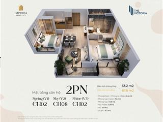 Chính chủ cần bán căn góc 2 ngủ 65m2 tòa v1 giá 5 tỷ.  0972 953 ***