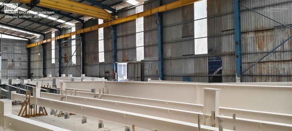 Cho thuê xưởng tại long thành, đồng nai, trạm điện 400kva đường xe công rộng, sẵn cẩu trục 3 tấn