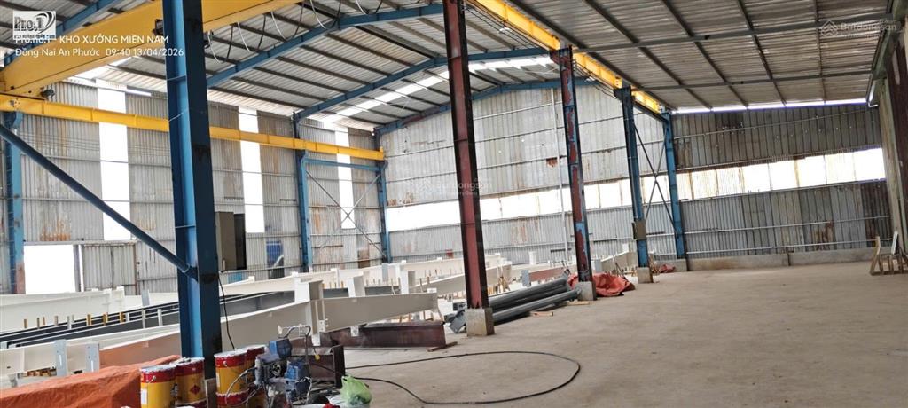 Cho thuê xưởng tại long thành, đồng nai, trạm điện 400kva đường xe công rộng, sẵn cẩu trục 3 tấn