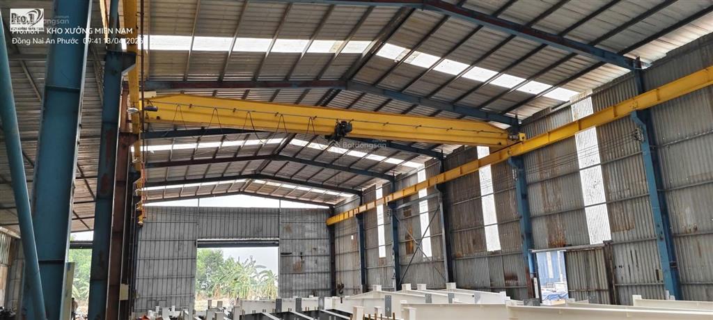 Cho thuê xưởng tại long thành, đồng nai, trạm điện 400kva đường xe công rộng, sẵn cẩu trục 3 tấn