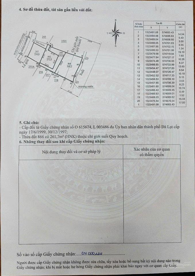 Chủ gửi  bán đất mặt tiền đường vạn kiếp 1309m² (526m² thổ cư) giá 31 tỷ tl