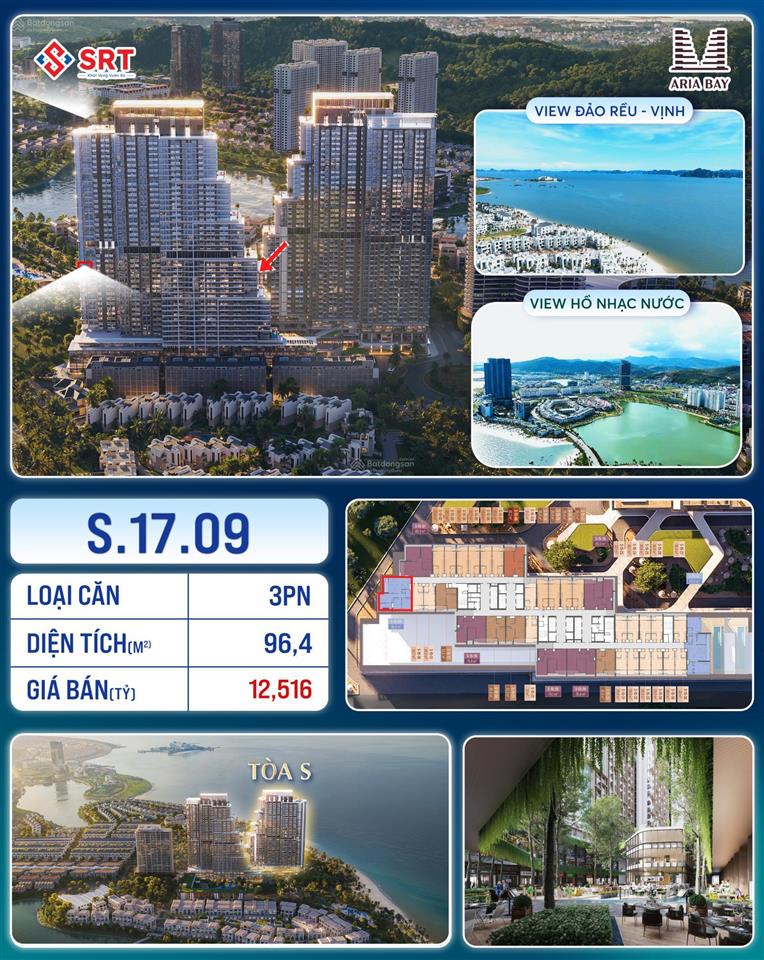 Tuyệt tác căn hộ 3pn view trọn vịnh di sản chỉ có tại aria bay