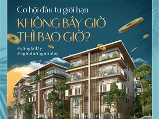 Rẻ hơn thị trường 500tr  sẵn nhà  biệt thự sang trọng mặt vịnh di sản