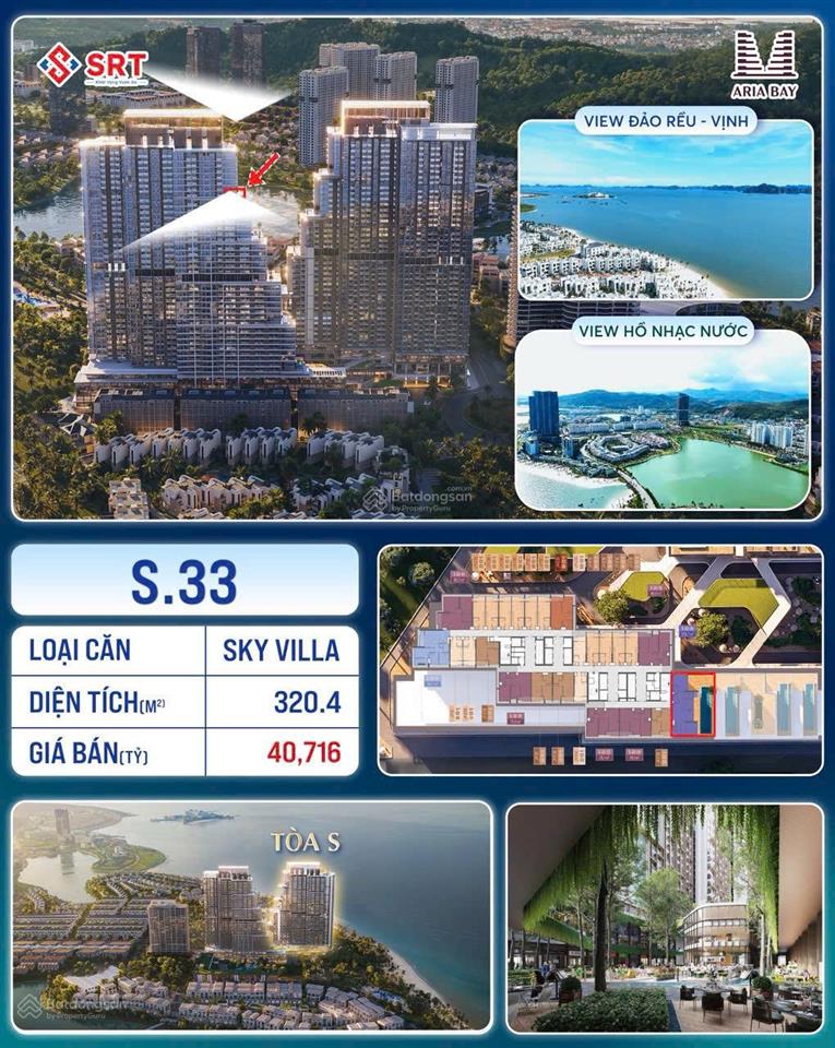 Chỉ 13 tỷ sở hữu biệt thư trên không siêu phẩm sky villa  tài sản độc tôn  cư dân thượng tầng