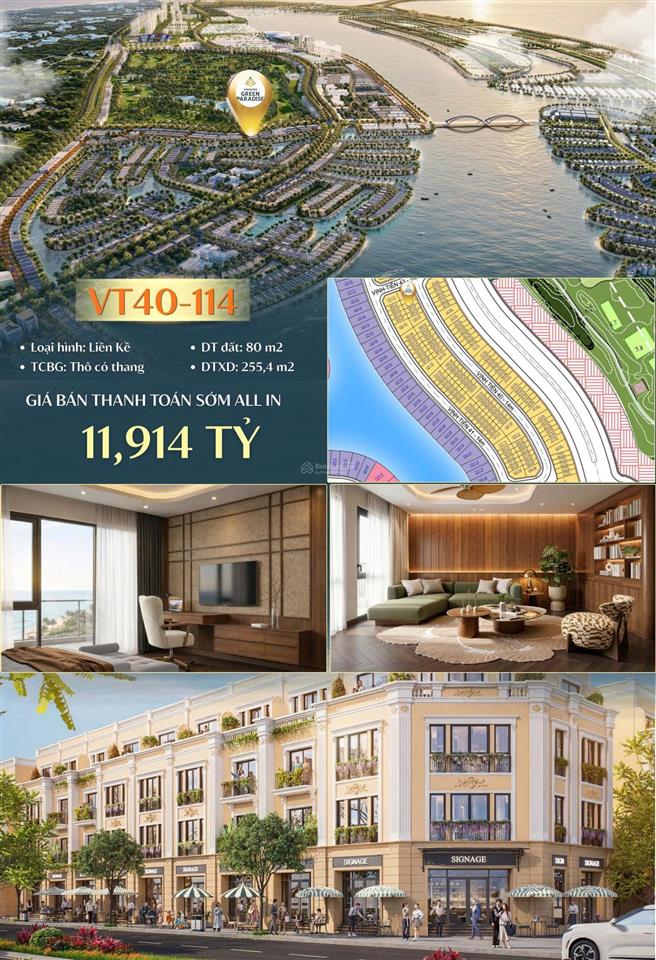 Suất ngoại giao đẹp vinhomes green paradise, cần giờ cơ hội sở hữu siêu phẩm biển