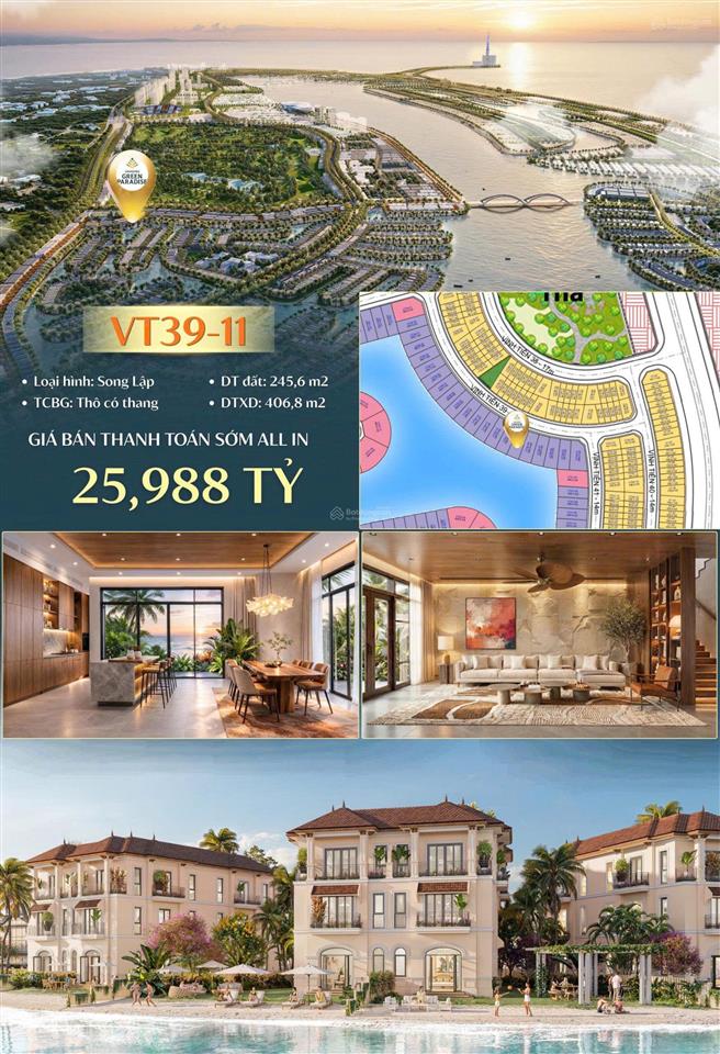 Biệt thự ven biển cần giờ. bến du thuyền riêng, đẳng cấp cuộc sống thượng lưu